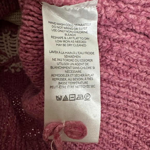 Anthropologie Pilcro Yin Yang Icon Heart Cardigan in Pink Size XS Spring Preppy - Picture 11 of 17